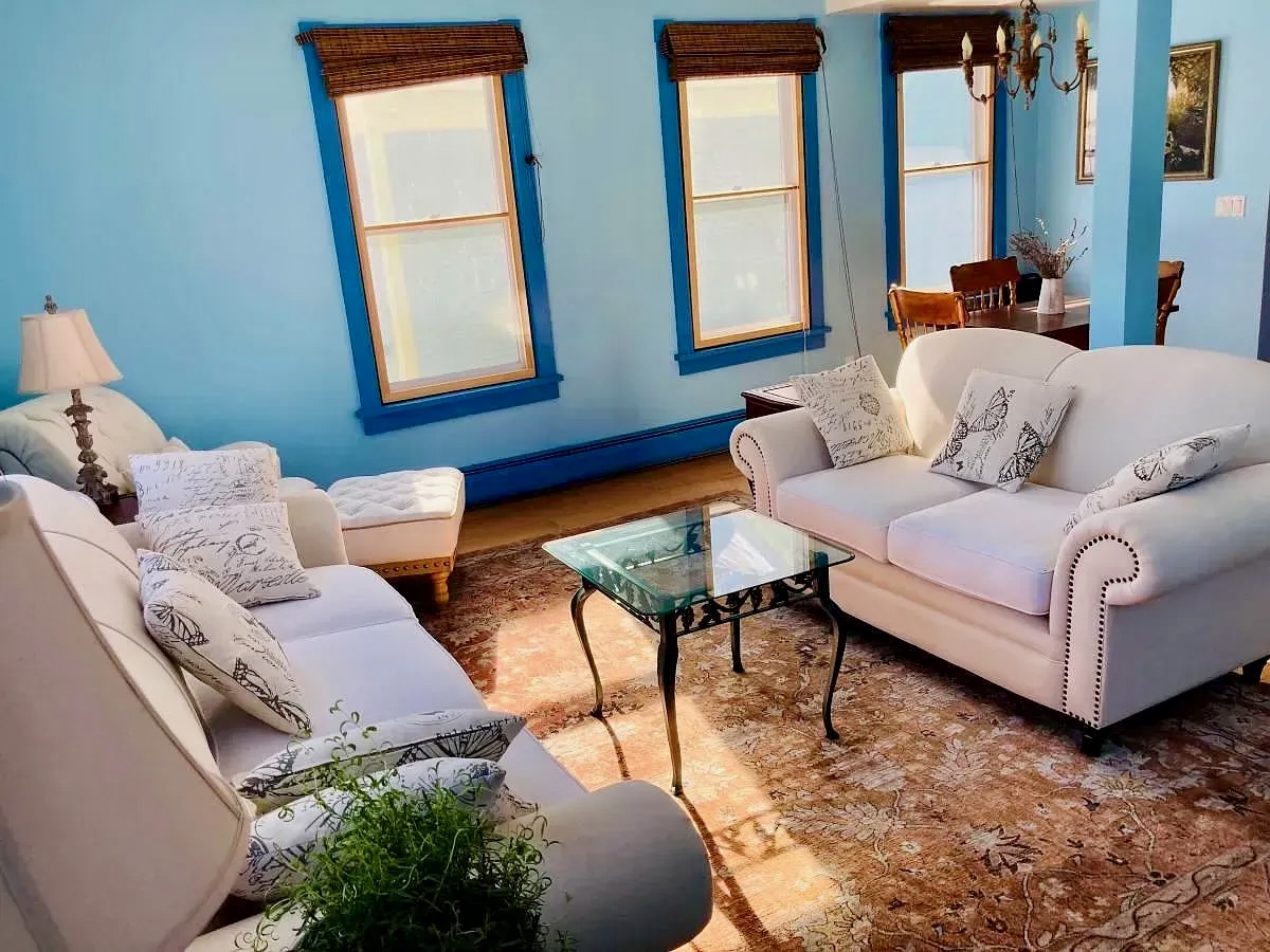 Interior image of an apartment living room